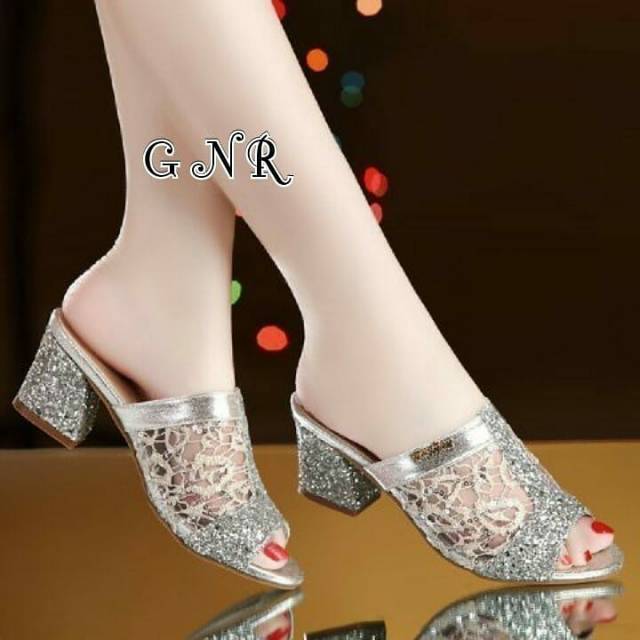 Sepatu heels wanita cewek hak tahu heels cantik elegan