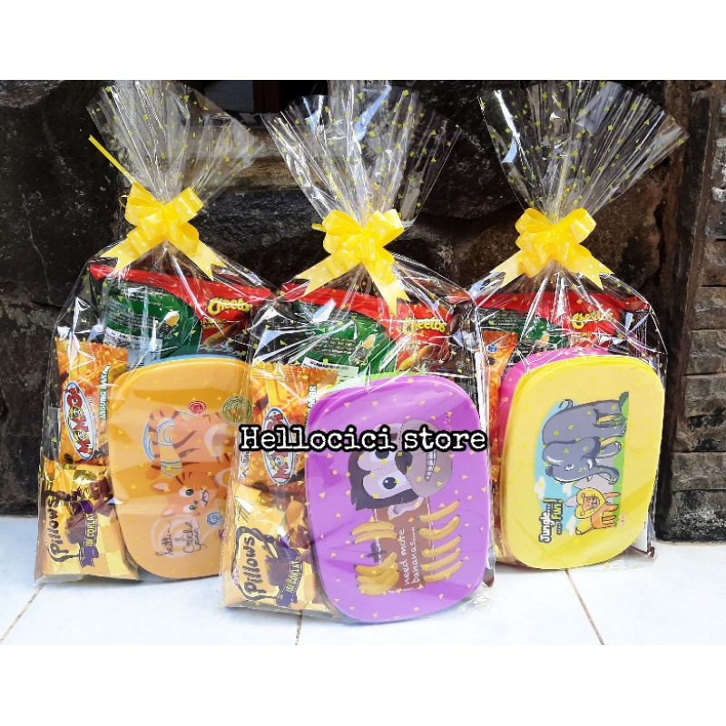 

PARCEL BINGKISAN SNACK + LUNCH BOX KEMASAN ULANG TAHUN