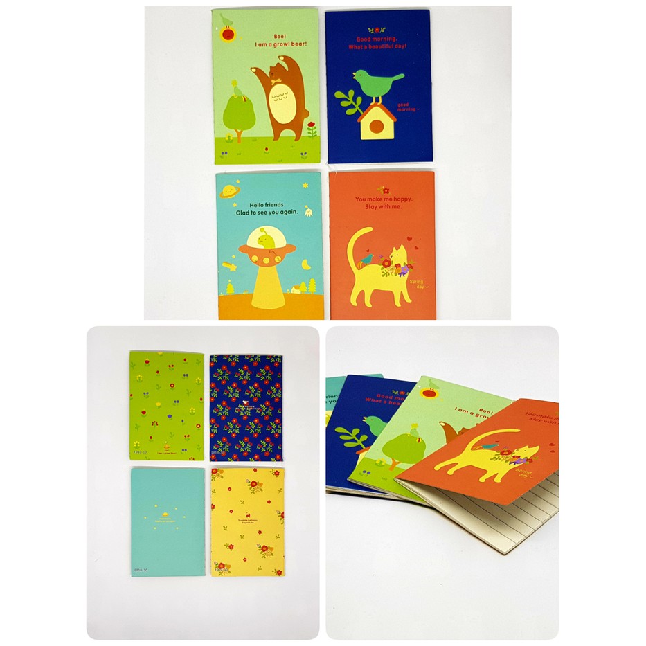 

MNB180 Buku notes catatan kecil mini karakter lucu - Forest Cat