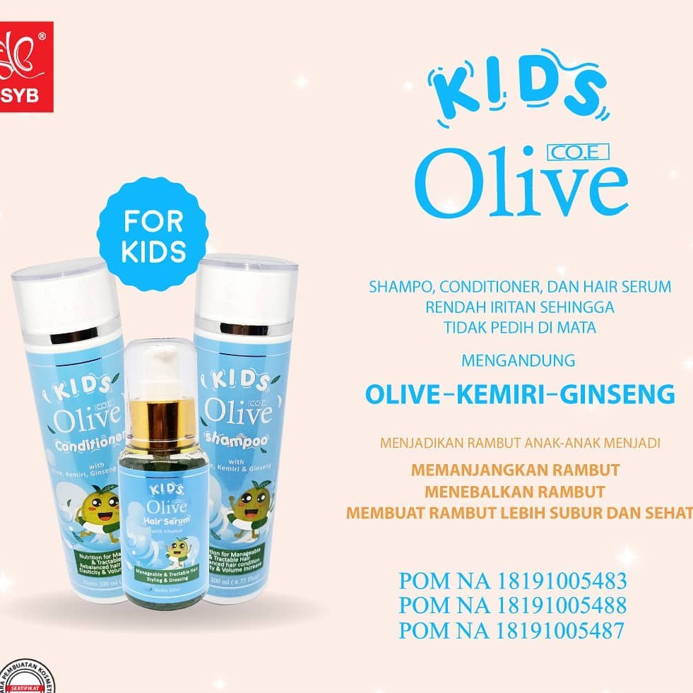 (BPOM ) COE OLIVE KIDS CONDITIONER ANAK - OLIVE CONDI ANAK / OLIVE KIDS SYB