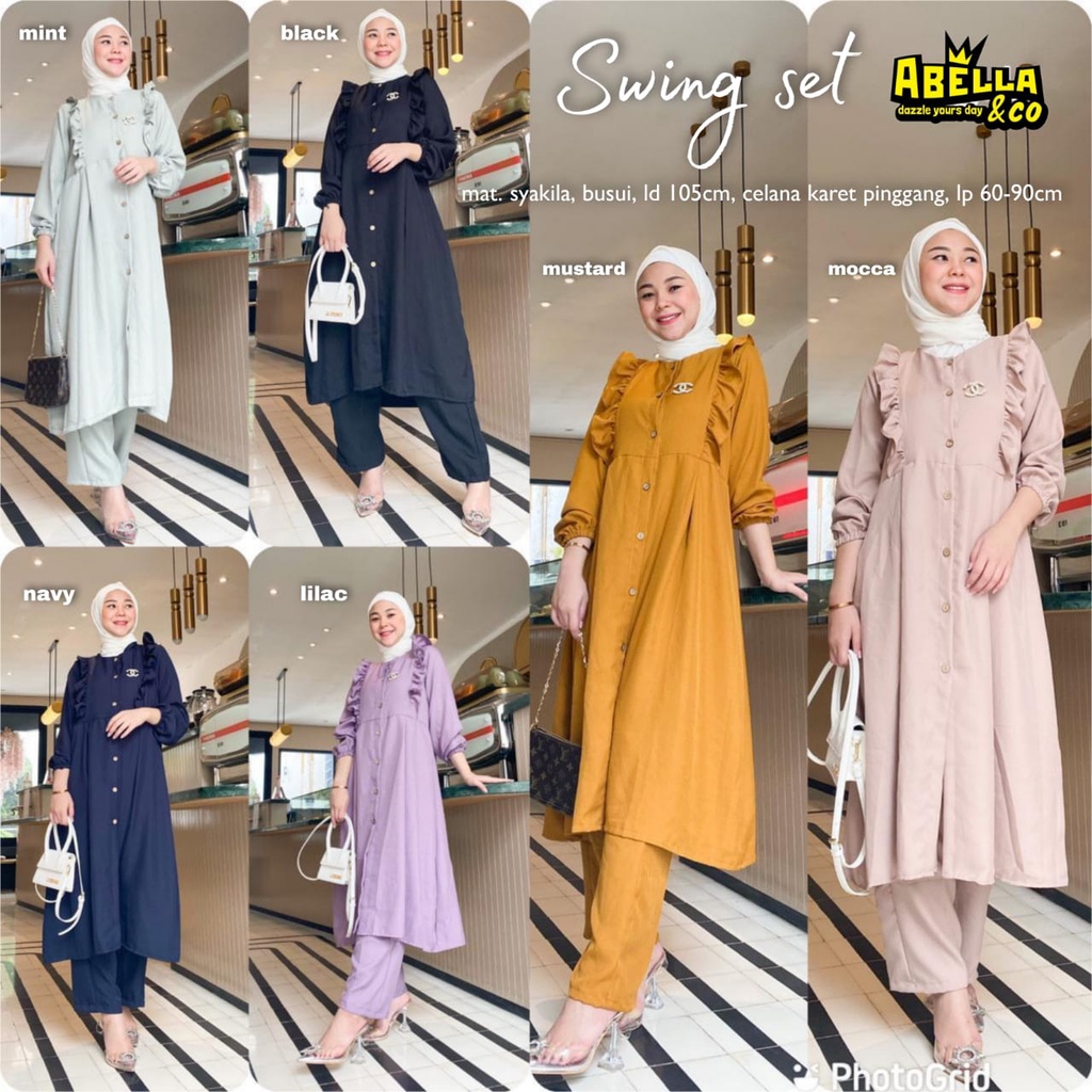 Swing Setelan bahan Syakila