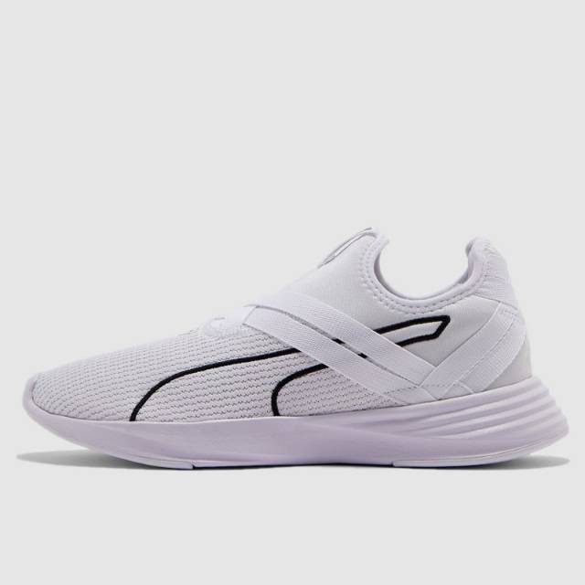 puma white slip ons