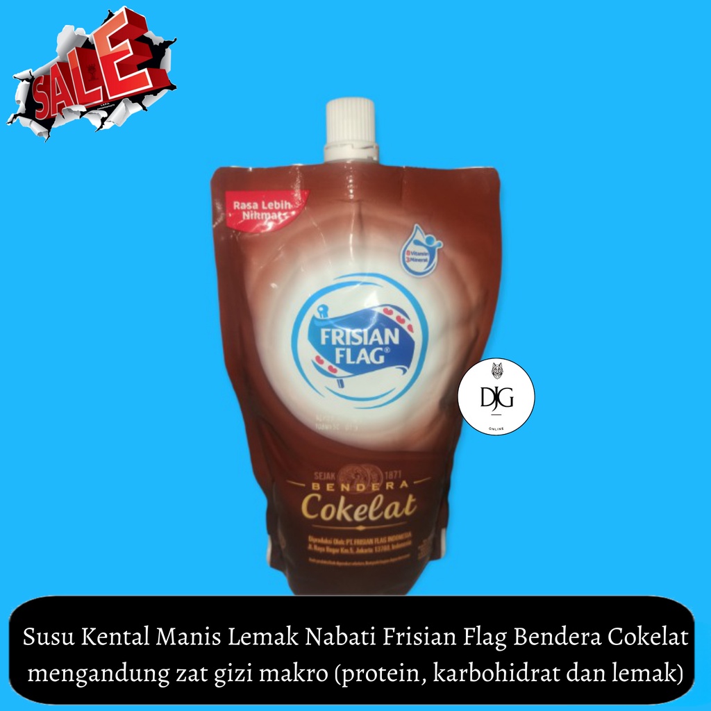 

Frisian Flag Bendera Kental Manis Cokelat Pouch 280 gram