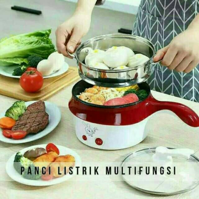 Panci Electric Serbaguna , Panci Listrik Multifungsi , Panci Listrik Keramik  , Panci Elektrik