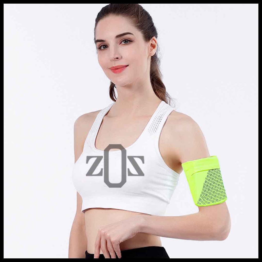 Tempat Pouch Manset Lengan Armband Handphone Olahraga Lari Running Workout