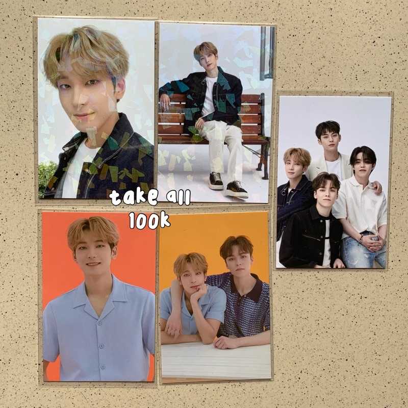Seventeen Wonwoo Caratland 2021 Trading Card Set Unsealed TC Carland Special Holo Wonsol Unit Vernon