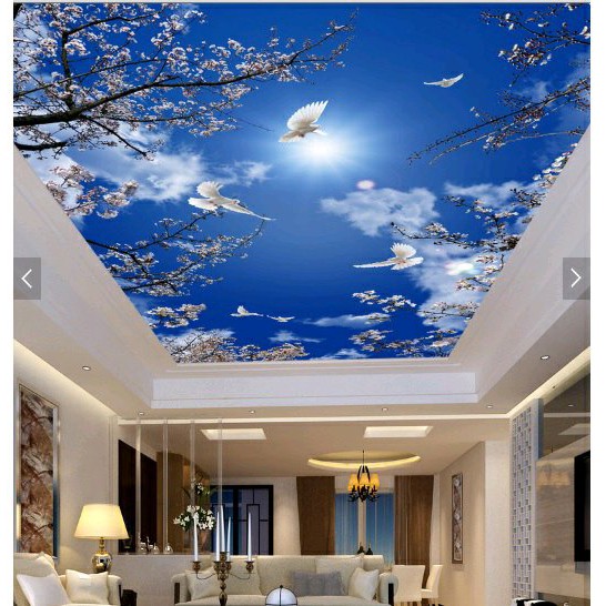 WALLPAPER 3D ATAS PLAFON walpaper25 ukuran arm