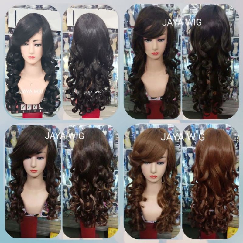 WIG CURLY PANJANG PONI SAMPING /RAMBUT PALSU