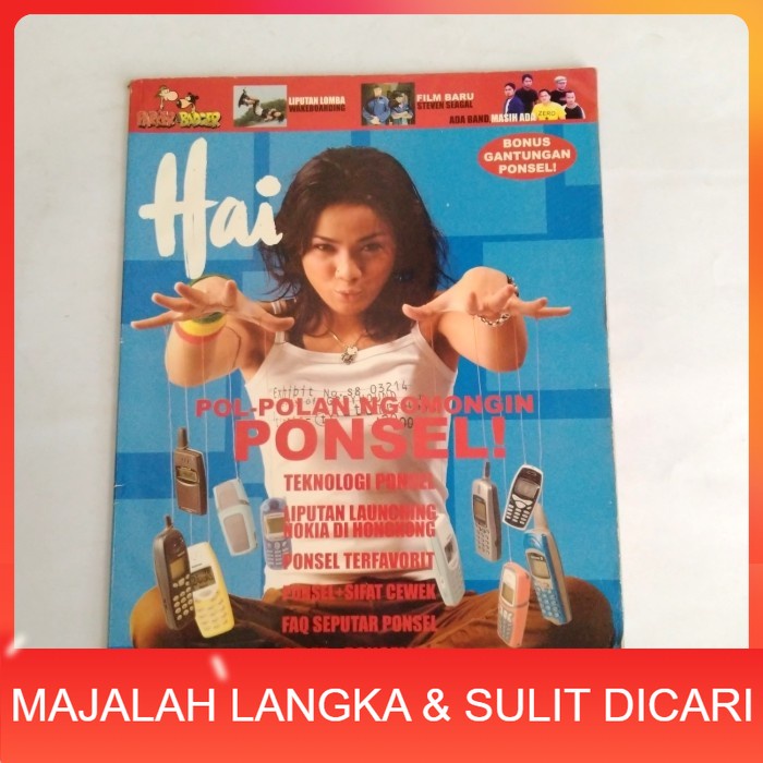 Majalah HAI No.13 Mar 2003 NIRINA ZUBIR Langka