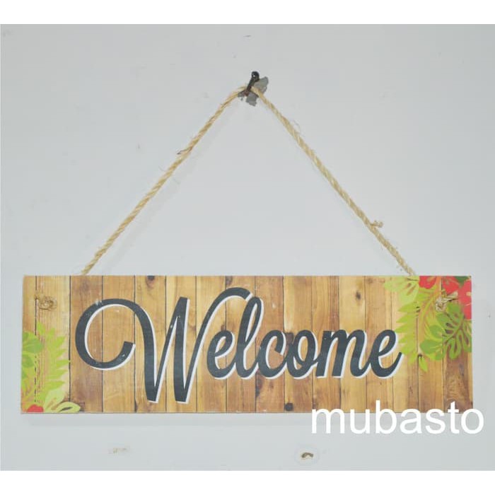 Hiasan Dinding Gantung Welcome Selamat Datang Mushola Toilet