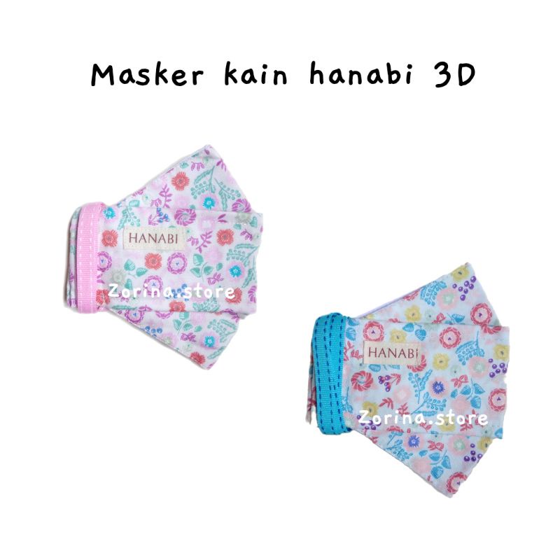 Masker Kain 3D Hanabi
