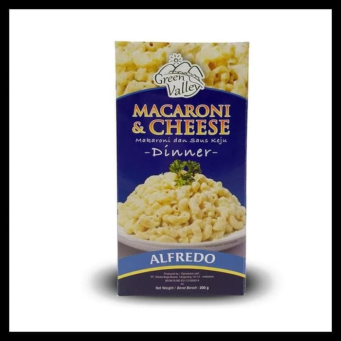 

GREEN VALLEY MACARONI & CHEESE ALFREDO 200GR