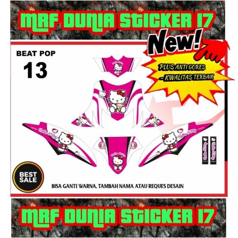 sticker dekal beat pop full body decal beat pop stiker  beat pop motor beat pop full body 13