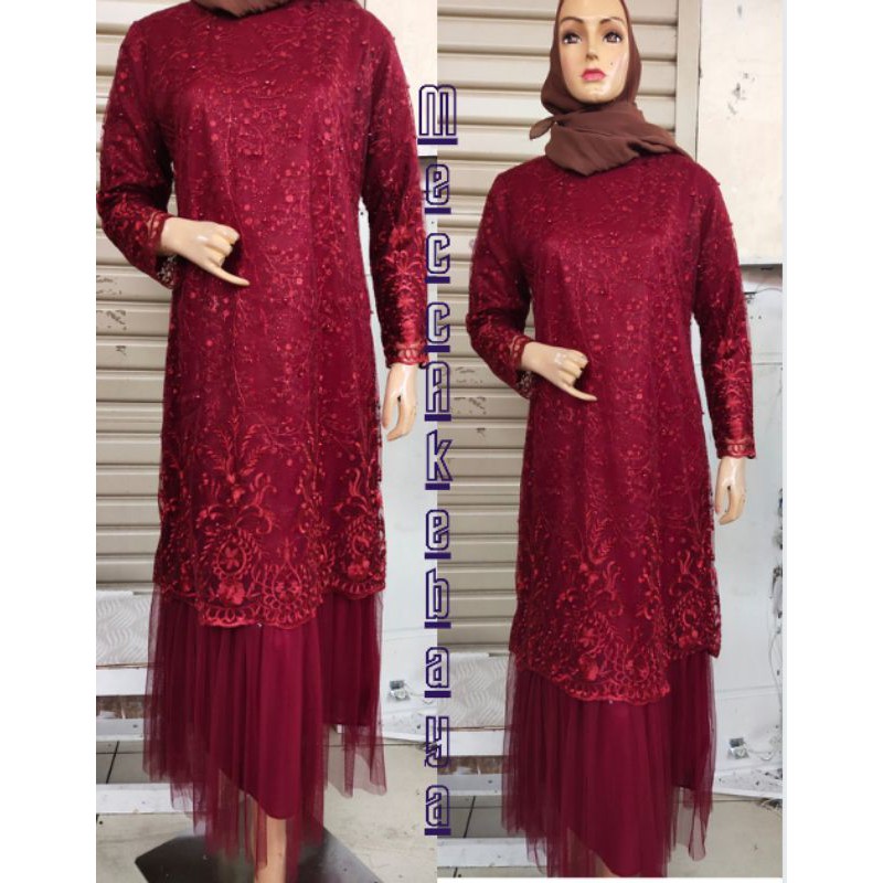gamis tutu Kebaya gamis tille kebaya modern kebaya muslim kebaya pengantin kebaya gaun