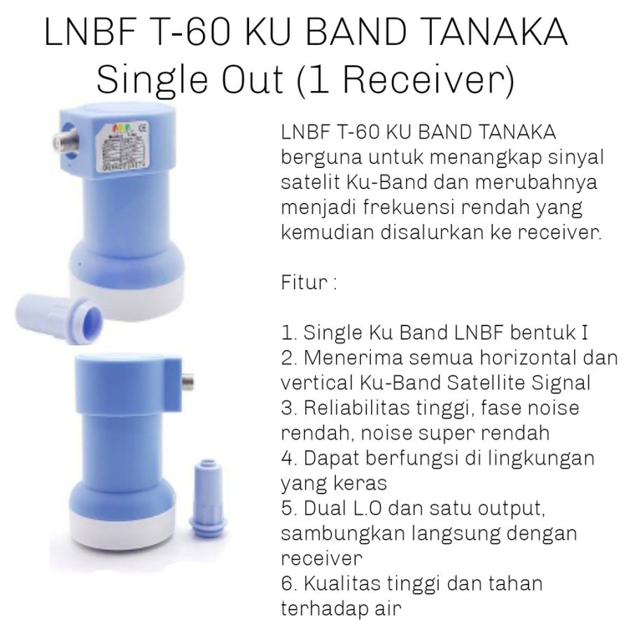 LNB Single Ku Band Tanaka T-60 ORIGINAL