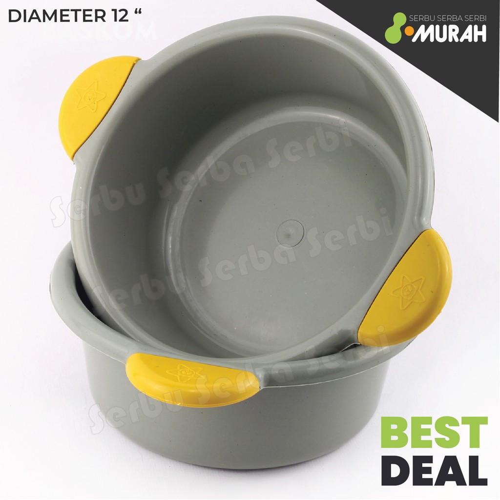 Waskom Baskom KUPING SILVER - Baskom Plastik / Wadah Plastik / Waskom Plastik Saringan Baskom