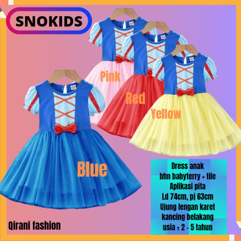 Baju Dress Ulang Tahun Anak Perempuan Usia 2 3 Tahun Gaun Ultah Pesta Anak Cewek Umur 4 Thn Dres Kon