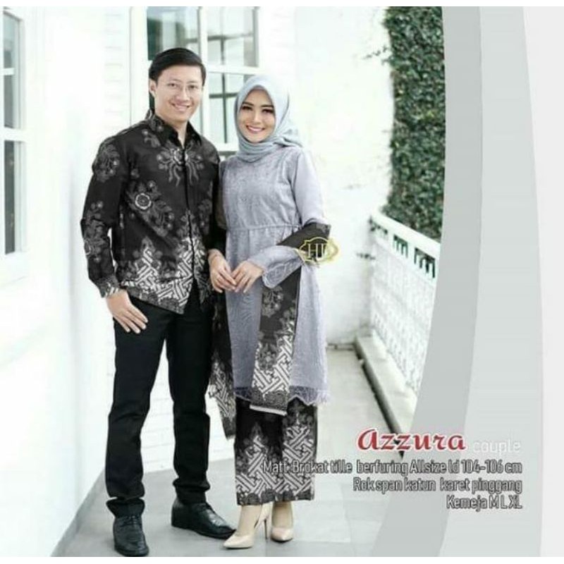 COUPLE SELENDANG BROKAT MODERN BATIK PLIKET