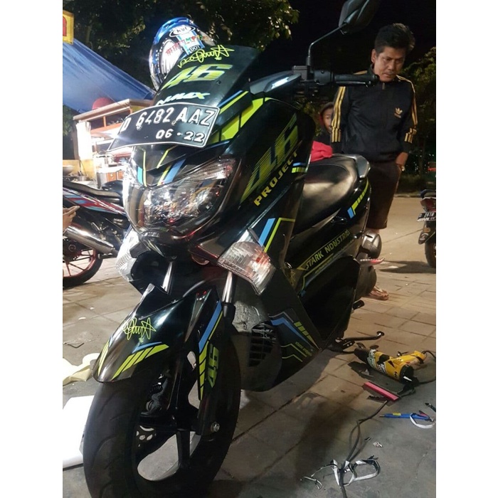 Decal Sticker Full Body Nmax Hitam VR 46 Project DG Stiker