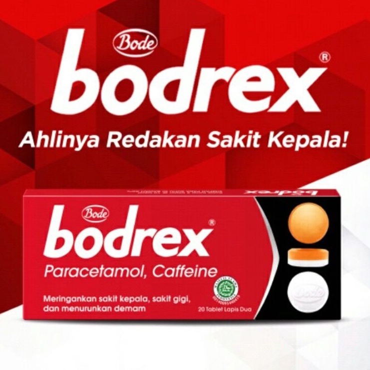 BODREX® TABLET O (Obat Sakit Kepala) Per @1 Box @20 Tablet