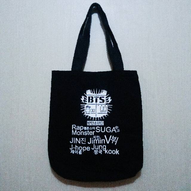 *TERLARIS* Tas Totebag Kanvas KPOP BTS cewek bangtan boys termurah