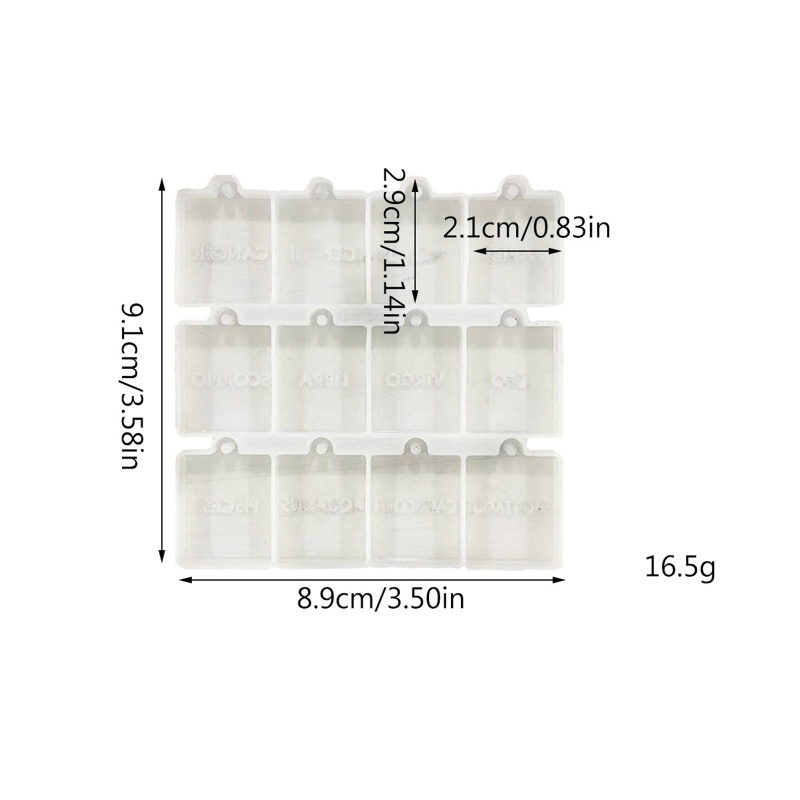 Siy Cetakan Resin Epoxy Bentuk Persegi Motif Huruf Bahan Silikon Untuk Membuat Perhiasan Diy