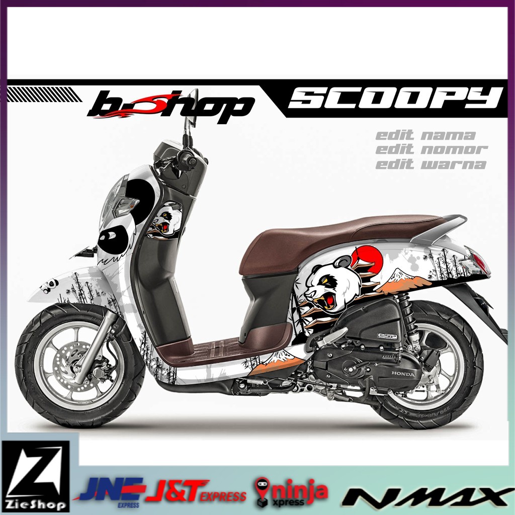 Decal scoopy full body Striping motor scoopy fi variasi full motif