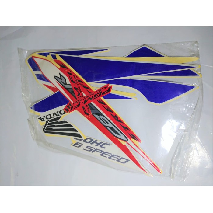 SALE -  Striping Lis Bodi &amp; Stiker Body CB150R 2014 Putih Biru Merah