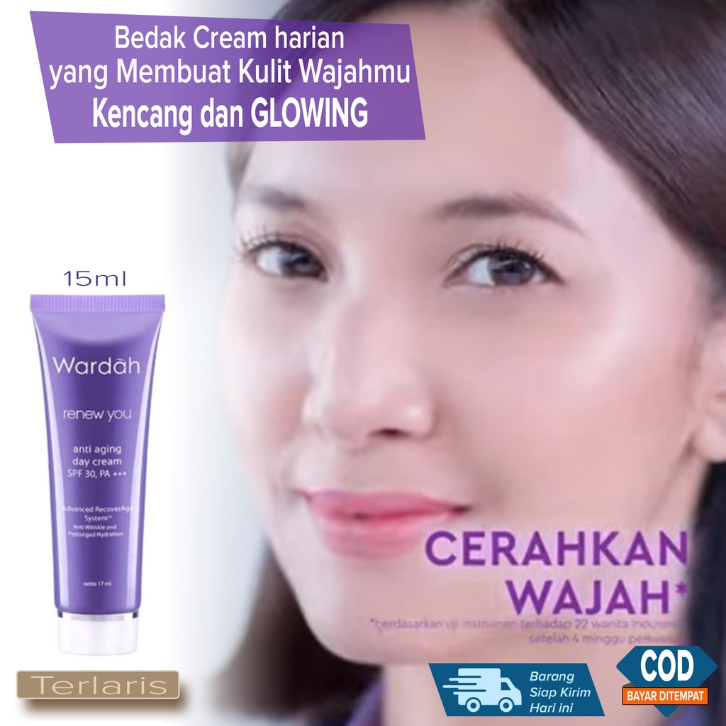 Cream Pemutih Pencerah Wajah Langsung Cerah wajah Lebih Putih GLOWING Cegah Kulit Gelap Gosong Melem