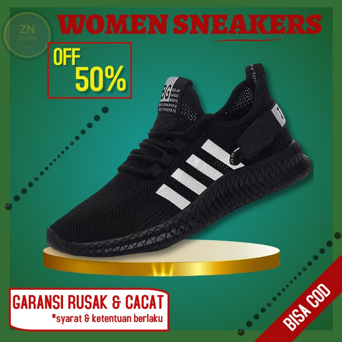 Snaker Sneker Snakers Spatu Sepatu Seoatu Swpatu Jalan Casual Olah raga Sport Running Slip on Hangou