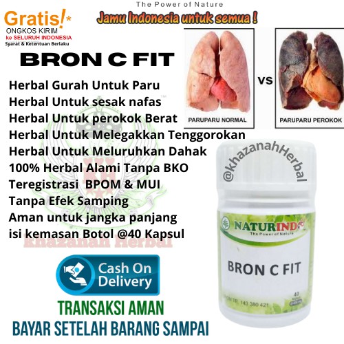 Obat herbal gurah paru paru2 suara sesak nafas batuk berdahak berlendir bronkitis TBC bron c fit-2