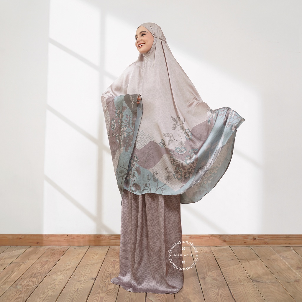 Mukena Travel Printing Miraya Moorland Bisque