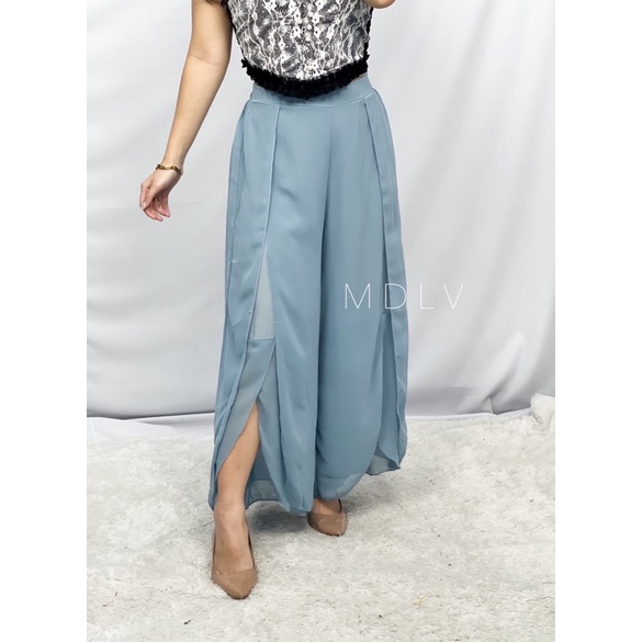 MDLV ~ 1632 Jazzel Two Layers Culotte Celana Kulot Import Fashion Import