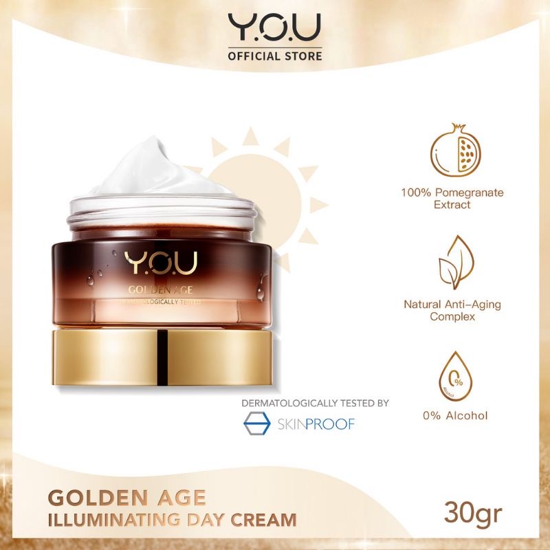YOU Golden Age Illuminating Day Cream SPF 30 PA+++ - Skincare Y.O.U