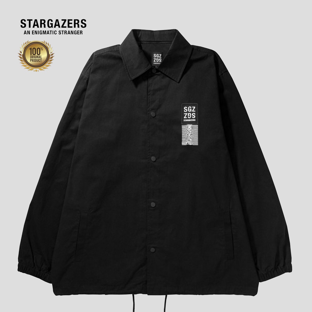 Stargazers Logo Coach Jacket Black