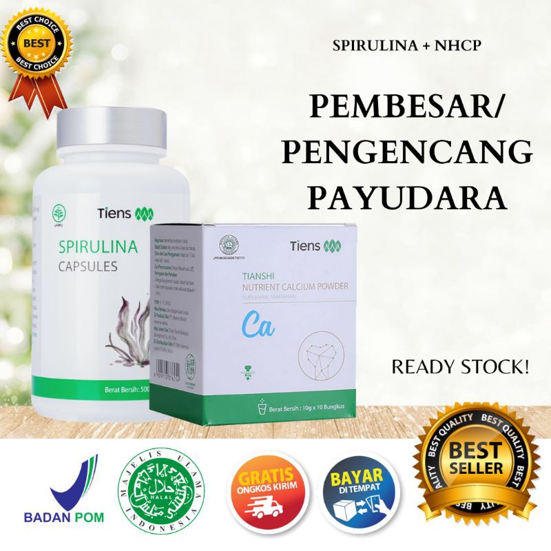 BH SUSU PEMBESAR PENGENCANG PAYUDARA AMPUH PERMANEN ISI SPIRULINA NHCP