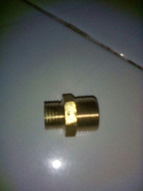 Double Nipple / Dobel Nepel 3/4 X 1/2 Kuningan