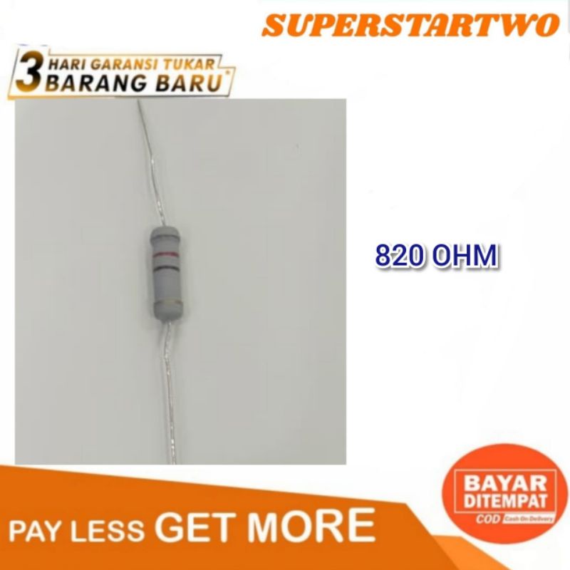 resistor 820 OHM 2WATT R 820 ohm 2w