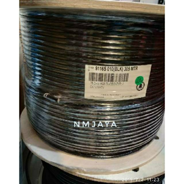 KABEL TV ANTENA Kabel TV RG6 RG 6 BELDEN ORIGINAL 9116S harga per meter belum termasuk konektor