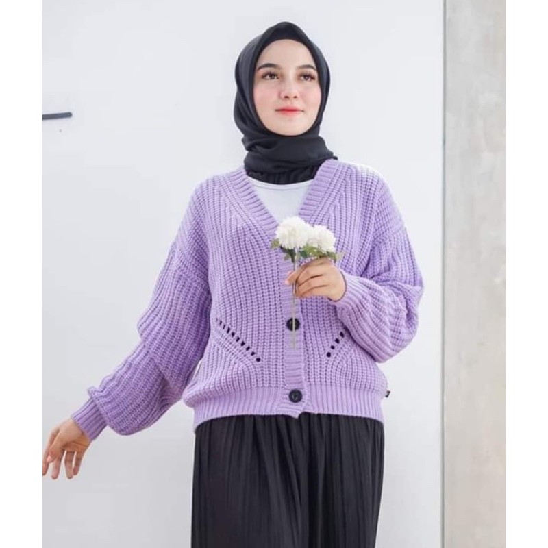  Cardigan  Rajut  Motif DHIYA 3 Get Pakaian Rajut  Atasan 