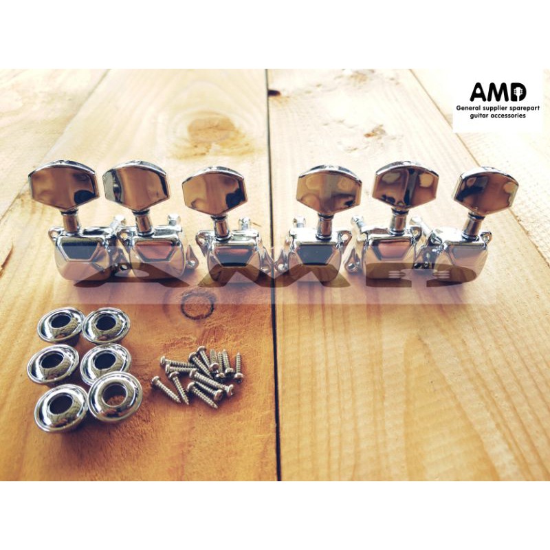 head machine atau tuning peg dryer gitar akustik elektrik model yamaha f310 original