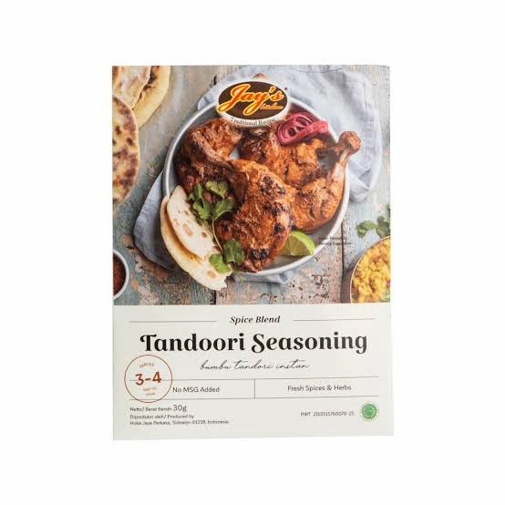 

JAY'S SPICE BLEND TANDOORI SEASONING 30 GR ( 384382 )