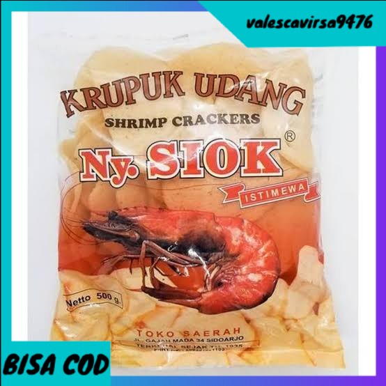 

⭐BISA COD⭐ Kerupuk Udang Ny Siok Oval 500gr