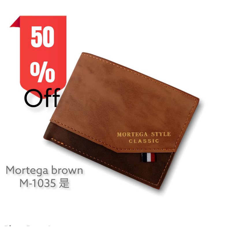 DOMPET MEN'S MORTEGA PU LEATHER WALLET ~ dompet kulit lipat pria