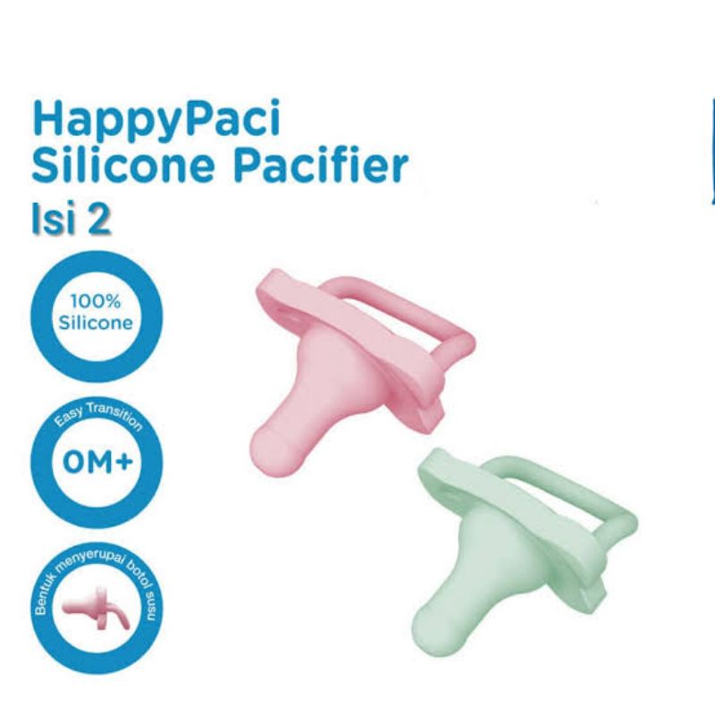 Dr Brown's Silicone Pacifier Happy Paci 0M - Dr Brown Happy Paci  - Dr.Brown Empeng Bayi - Dot Bayi