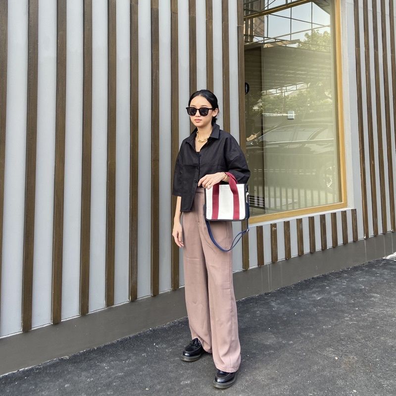 Yora Pants Wanita Celana Chino Wanita Korea Long Wide