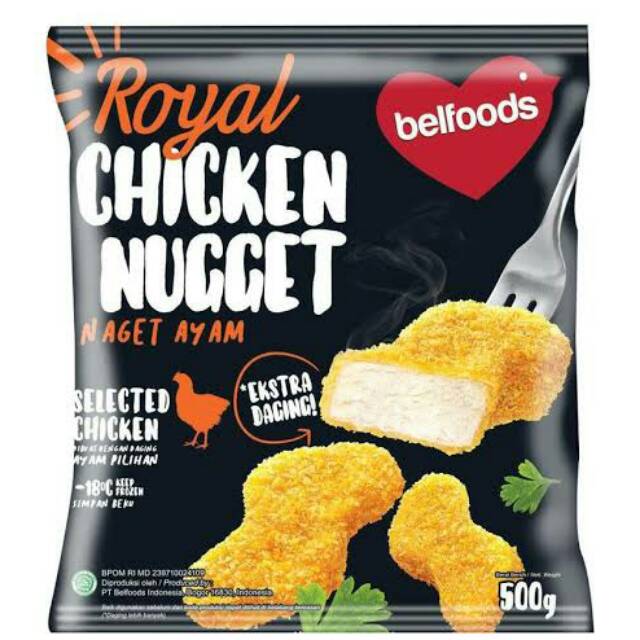 

Belfoods Royal Chicken Nuget 500gr - Ekstra Daging