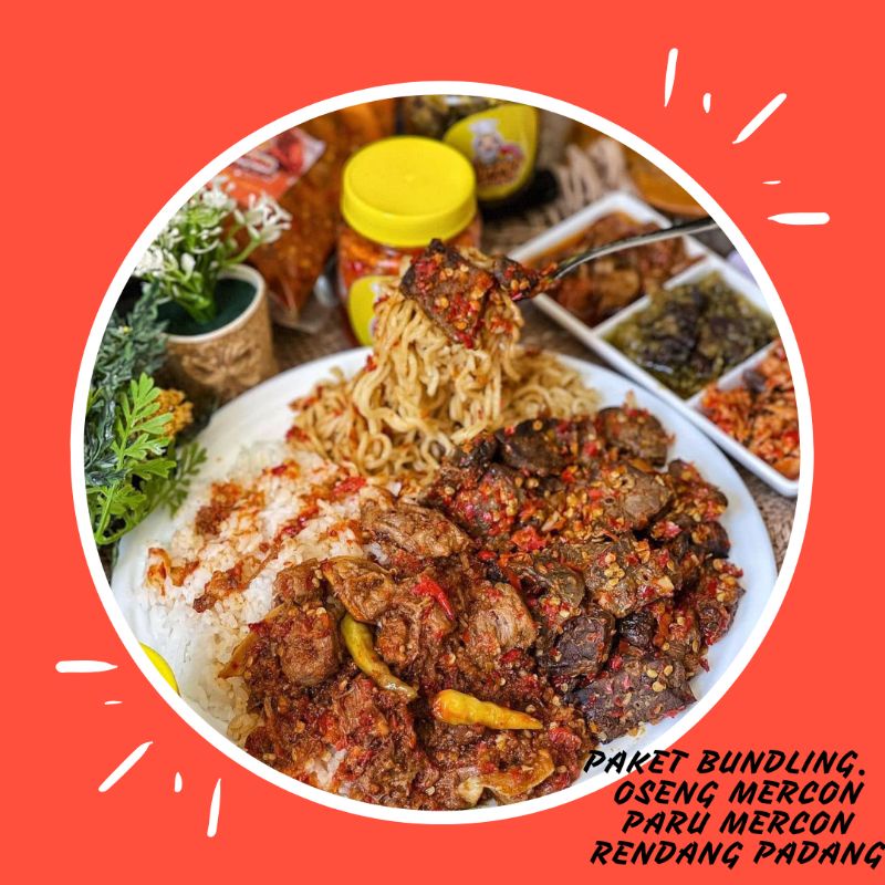 

Paket Bundling / Oseng mercon,Paru Mercon,Rendang padang