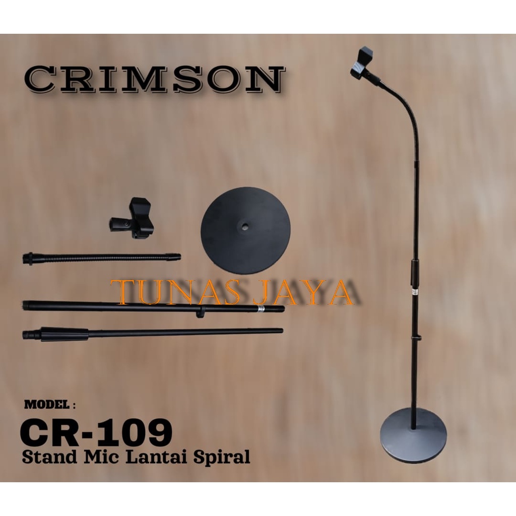 STAND MIC LANTAI CRIMSON CR-109 MICROPONE CR 109 180 CM CR109