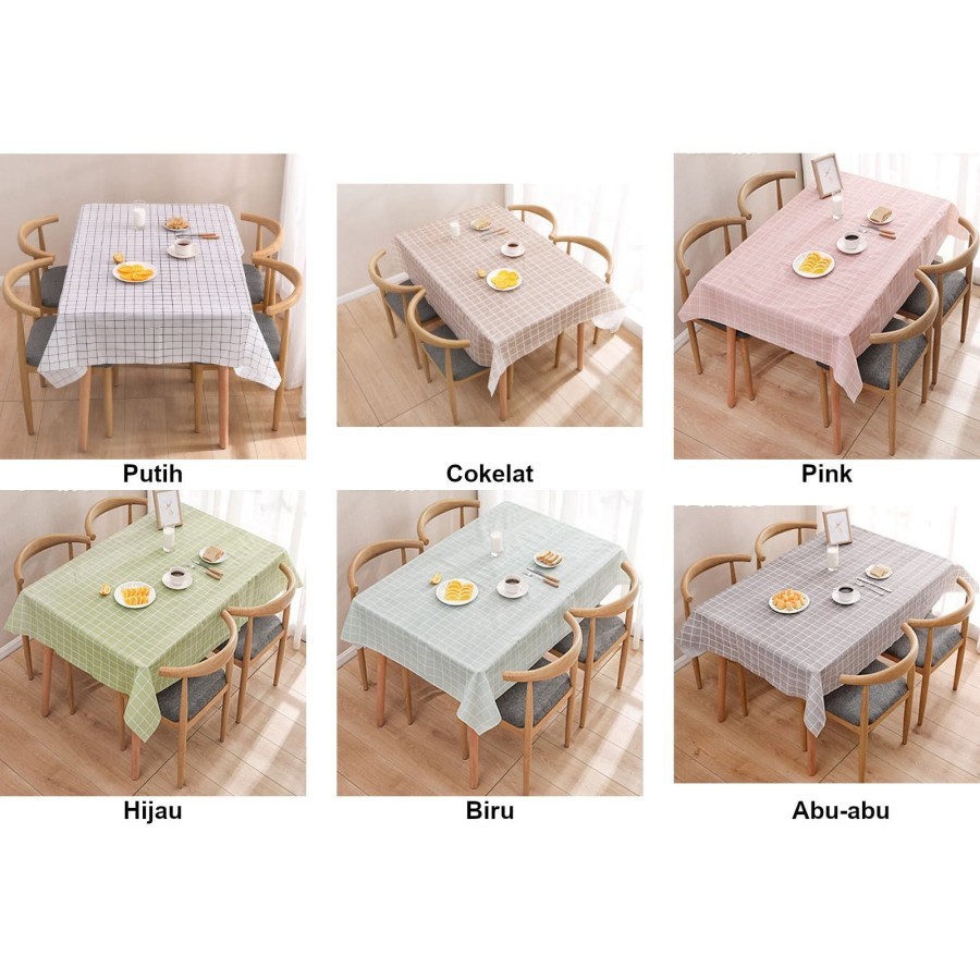 Sgmshop Taplak Alas Meja Anti Air 130x140 Waterproof PEVA Table Cloth